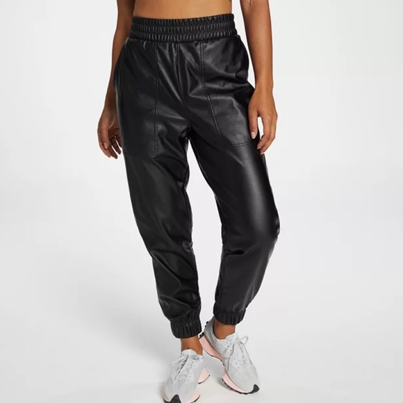 CALIA by Carrie Underwood Pants - CALIA Women's Ath-Leather Jogger Casual Active Women’s SZ Large XL in Black